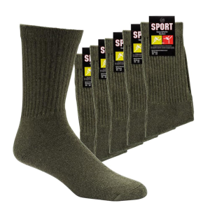 5 Paar Arbeitssocken Sportsocken olive khaki