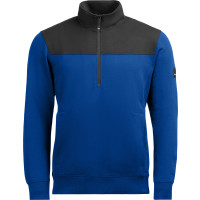 FHB ROB Zip-Sweatshirt royalblau-schwarz Gr. M