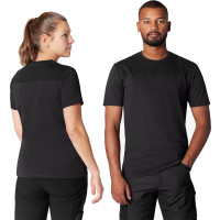 FHB Arbeits T-Shirt KNUT anthrazit-schwarz Gr. L