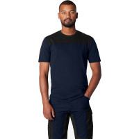 FHB Arbeits T-Shirt KNUT marine-schwarz Gr. XL