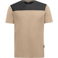 FHB Arbeits T-Shirt KNUT beige-schwarz