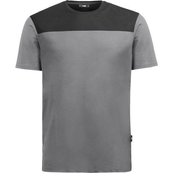 FHB Arbeits T-Shirt KNUT grau-schwarz
