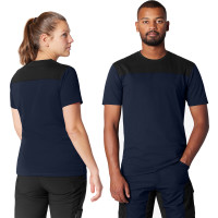 FHB Arbeits T-Shirt KNUT marine-schwarz