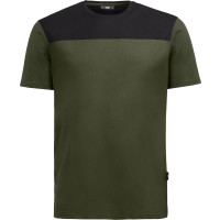 FHB Arbeits T-Shirt KNUT oliv-schwarz