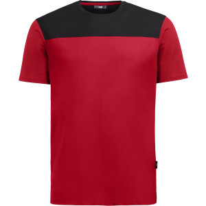FHB Arbeits T-Shirt KNUT rot-schwarz