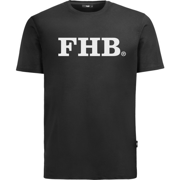 T-Shirt in schwarz mit FHB Logo