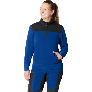 FHB ROB Zip-Sweatshirt royalblau-schwarz