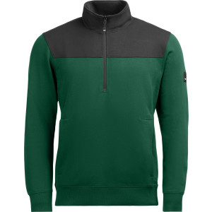 FHB ROB Zip-Sweatshirt grün-schwarz