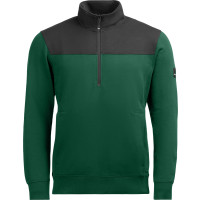 FHB ROB Zip-Sweatshirt grün-schwarz