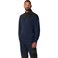 FHB ROB Zip-Sweatshirt marine-schwarz