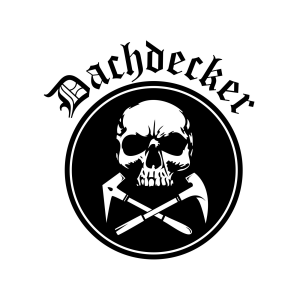 Dachdecker Totenkopf T-Shirt weiß