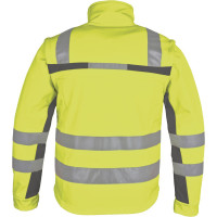 Warnschutz Softshell-Jacke gelb/grau