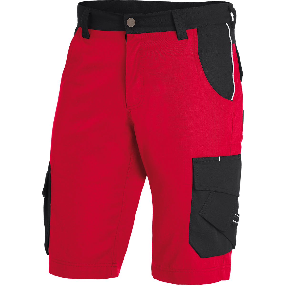 THEO Arbeits-Shorts von FHB Twill rot-schwarz