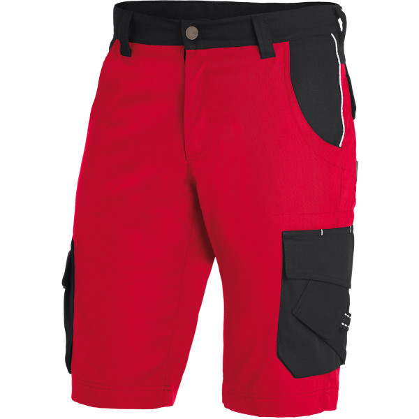 THEO Arbeits-Shorts von FHB Twill rot-schwarz