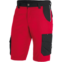 THEO Arbeits-Shorts von FHB Twill rot-schwarz