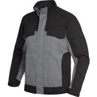 ERNST Arbeitsjacke Twill grau-schwarz