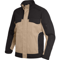 ERNST Arbeitsjacke Twill beige-schwarz