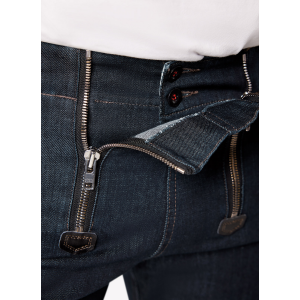 VOLKMAR Stretch-Jeans Zunftbermuda schwarzblau