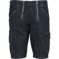 VOLKMAR Stretch-Jeans Zunftbermuda schwarzblau