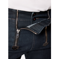 VOLKMAR Stretch-Jeans Zunftbermuda schwarzblau