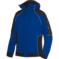 Winter Softshell-Jacke blau-schwarz