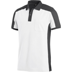 KONRAD Polo-Shirt wei&szlig;-anthrazit