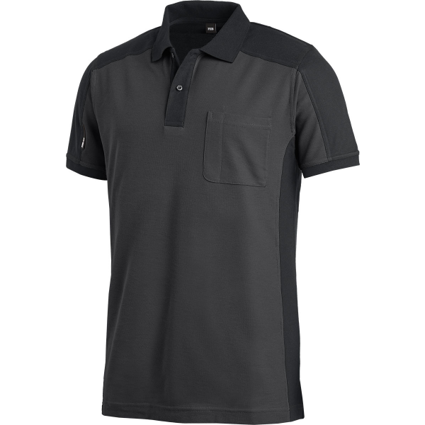 KONRAD Polo-Shirt anthrazit-schwarz