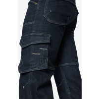 FHB WILHELM Stretch-Jeans Arbeitshose, schwarzblau, Gr. 114