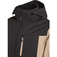 FHB JANNIK Softshelljacke beige-schwarz