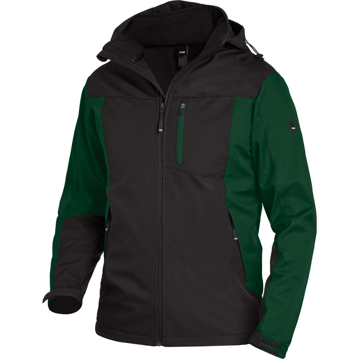 FHB JANNIK Softshelljacke grün-schwarz