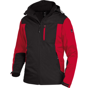 FHB JANNIK Softshelljacke rot-schwarz