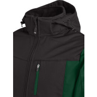 FHB JANNIK Softshelljacke grün-schwarz Größe XL