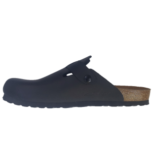 Leder Clogs schwarz