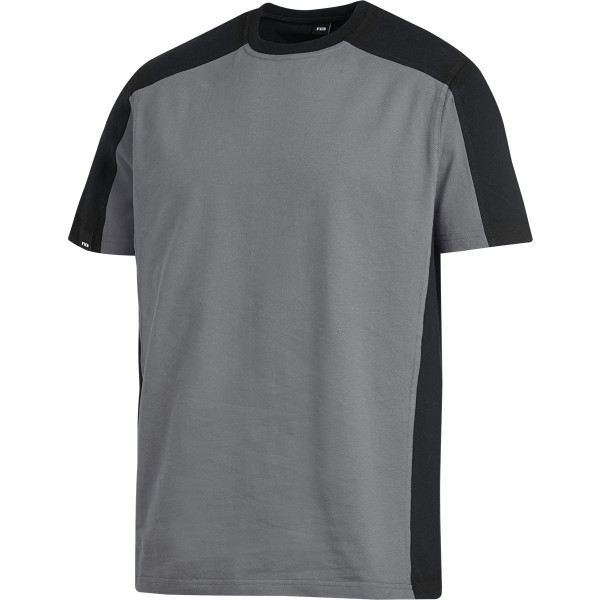 FHB MARC T-Shirt, zweifarbig, grau-schwarz, Gr. 2XL