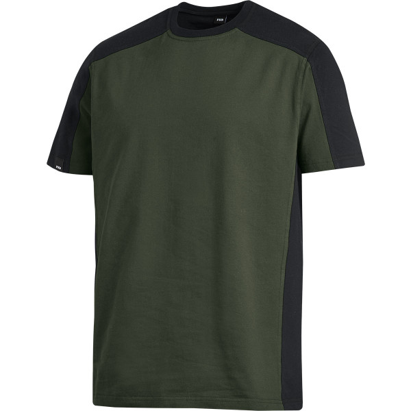 FHB MARC T-Shirt, zweifarbig, oliv-schwarz, Gr. 5XL