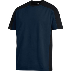 FHB MARC T-Shirt, zweifarbig, marine-schwarz, Gr. L