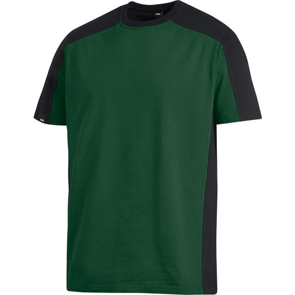 FHB MARC T-Shirt, zweifarbig, grün-schwarz, Gr. L