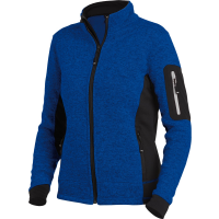 FHB Strick-Fleece-Jacke Damen MARIEKE royalblau-schwarz