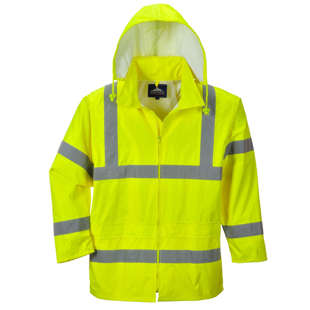 Regenjacke Warnschutz-Gelb hier im Shop - Arbeitsklamotten.de, 34,90 € | Regenjacken