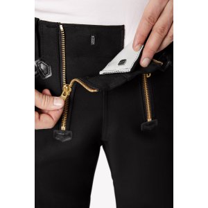 FHB HUBERT Zunfthose Zwirn-Doppel-Pilot, schwarz, Gr. 98