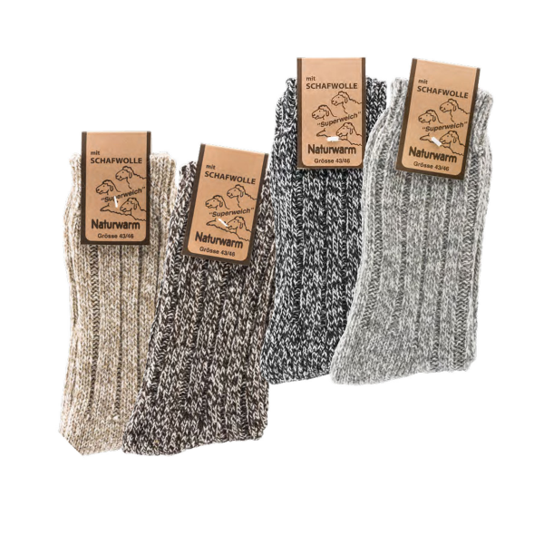 2-Paar Norwegersocken farbig