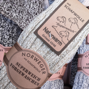 2-Paar Norwegersocken farbig