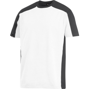 Bicolor T-Shirt von FHB wei&szlig; anthrazit