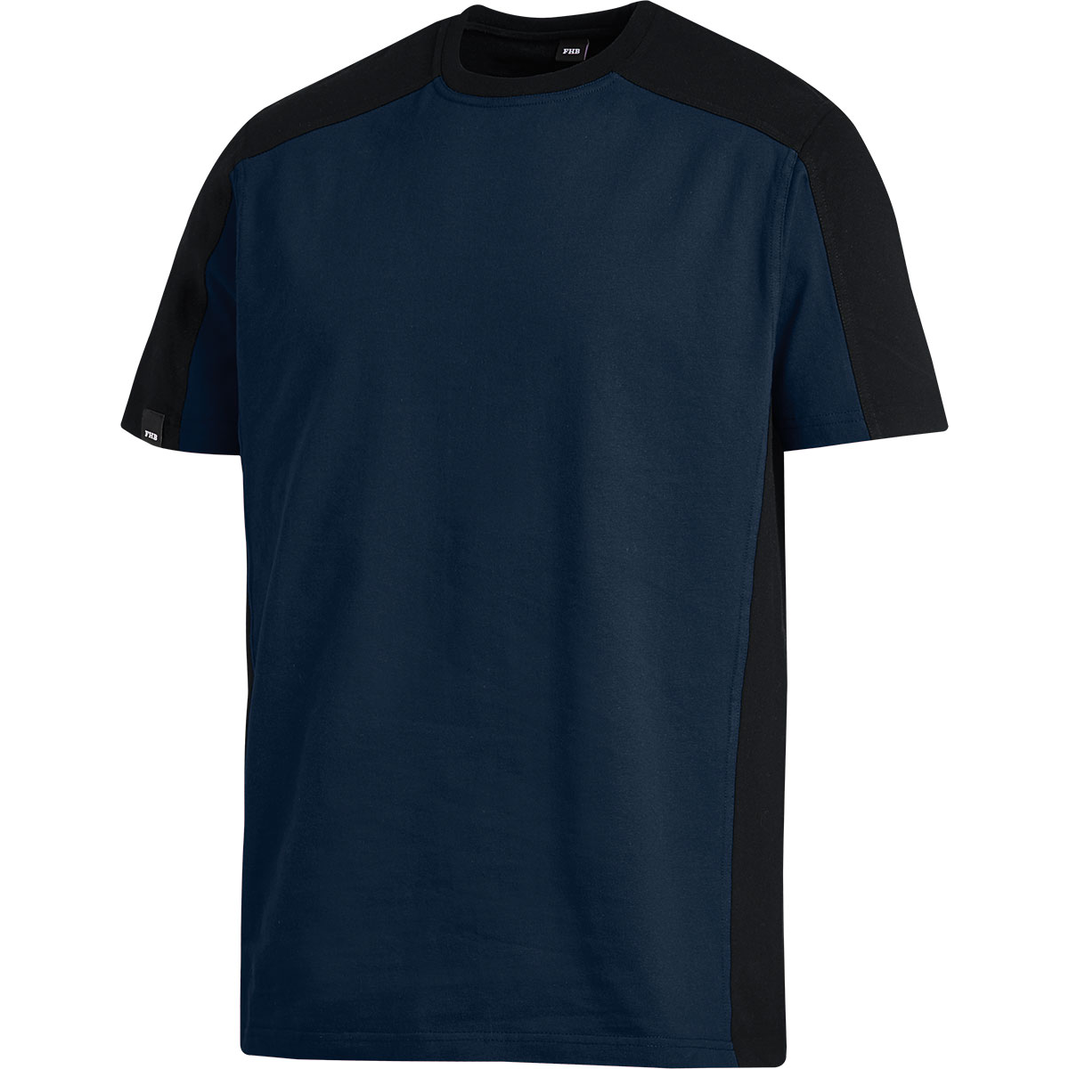 Bicolor T-Shirt von FHB marine schwarz