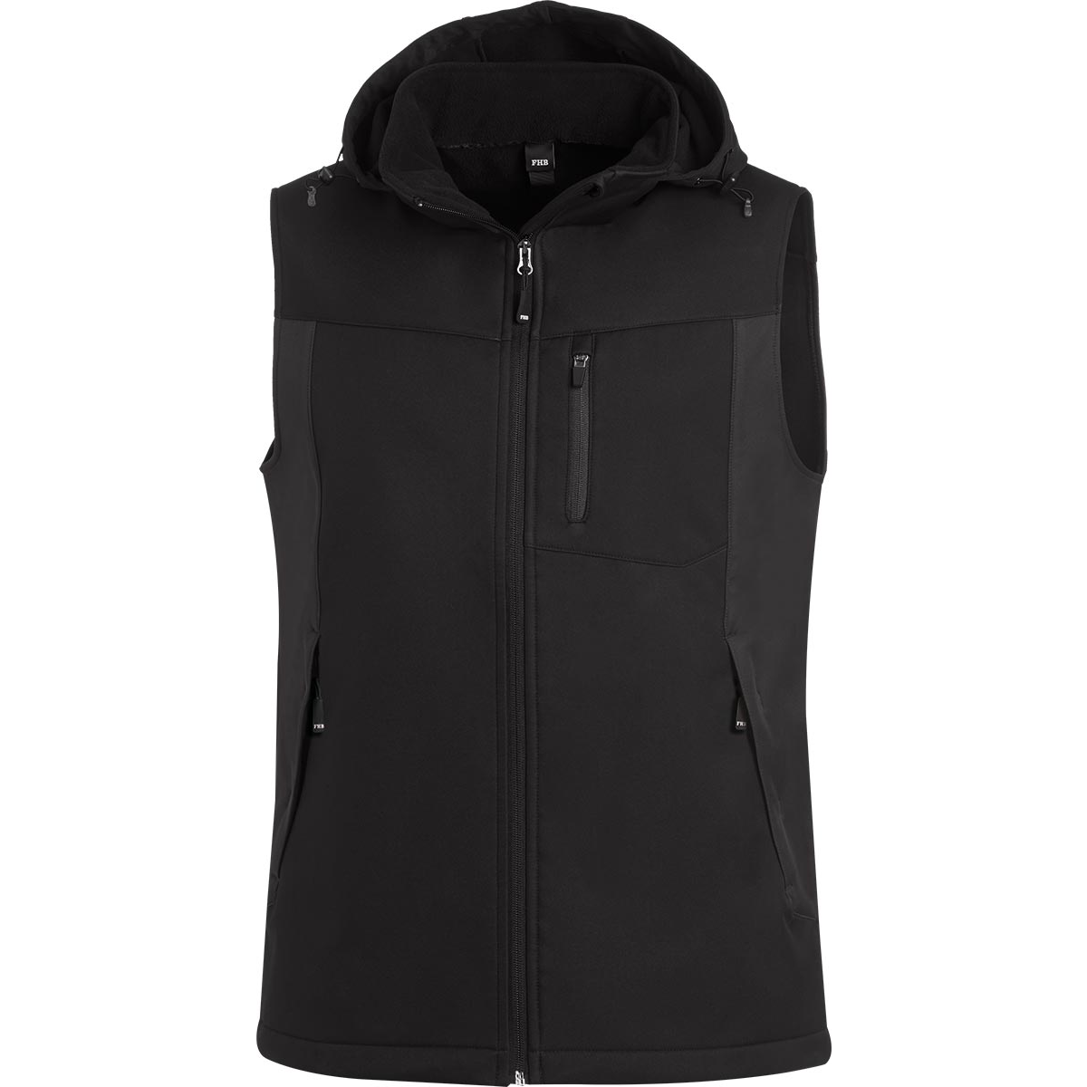 FHB Softshell Arbeits-Weste anthrazit schwarz