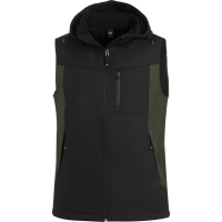 FHB Softshell Arbeits-Weste olive schwarz