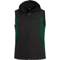 FHB Softshell Arbeits-Weste grün schwarz