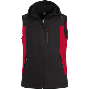 FHB Softshell Arbeits-Weste rot schwarz