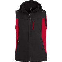 FHB Softshell Arbeits-Weste rot schwarz