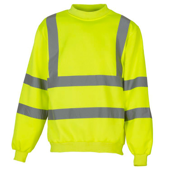 Warnschutz Sweatshirt gelb